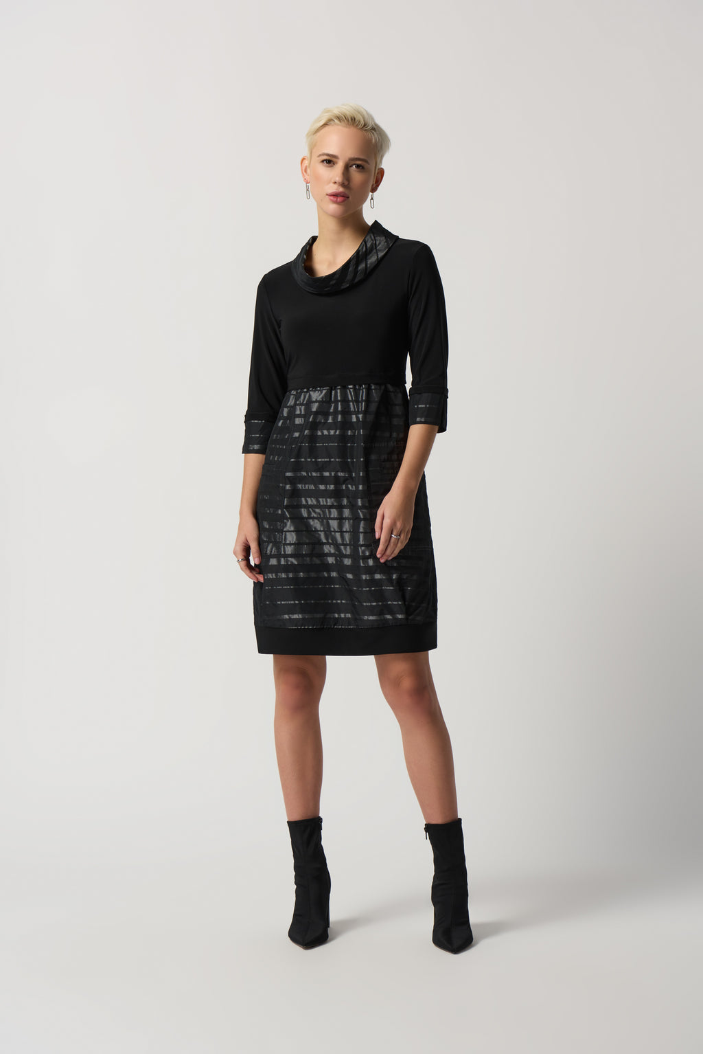 Stand Collar Cocoon Dress