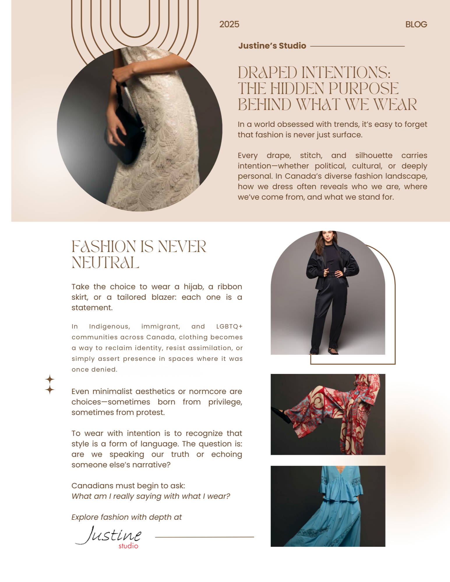 Draped Intentions: The Hidden Purpose Behind What We Wear