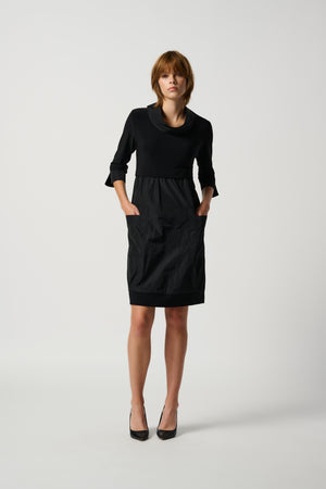 Stand Collar Cocoon Dress