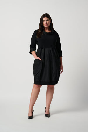 Stand Collar Cocoon Dress