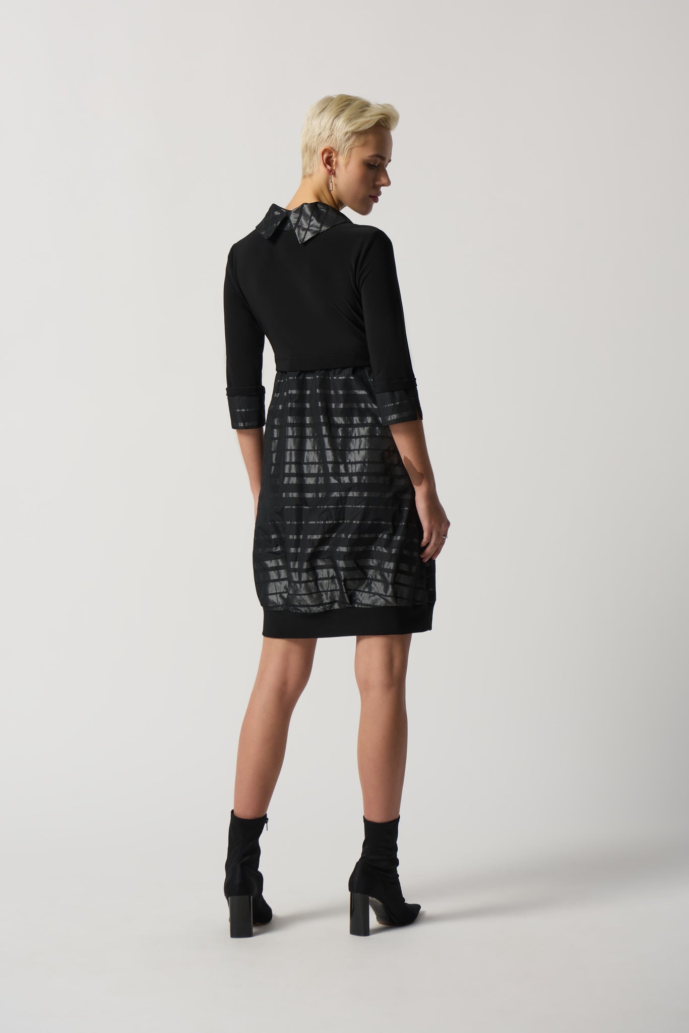 Stand Collar Cocoon Dress
