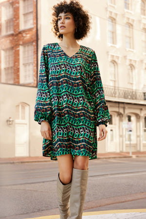 Satin A-Line Dress