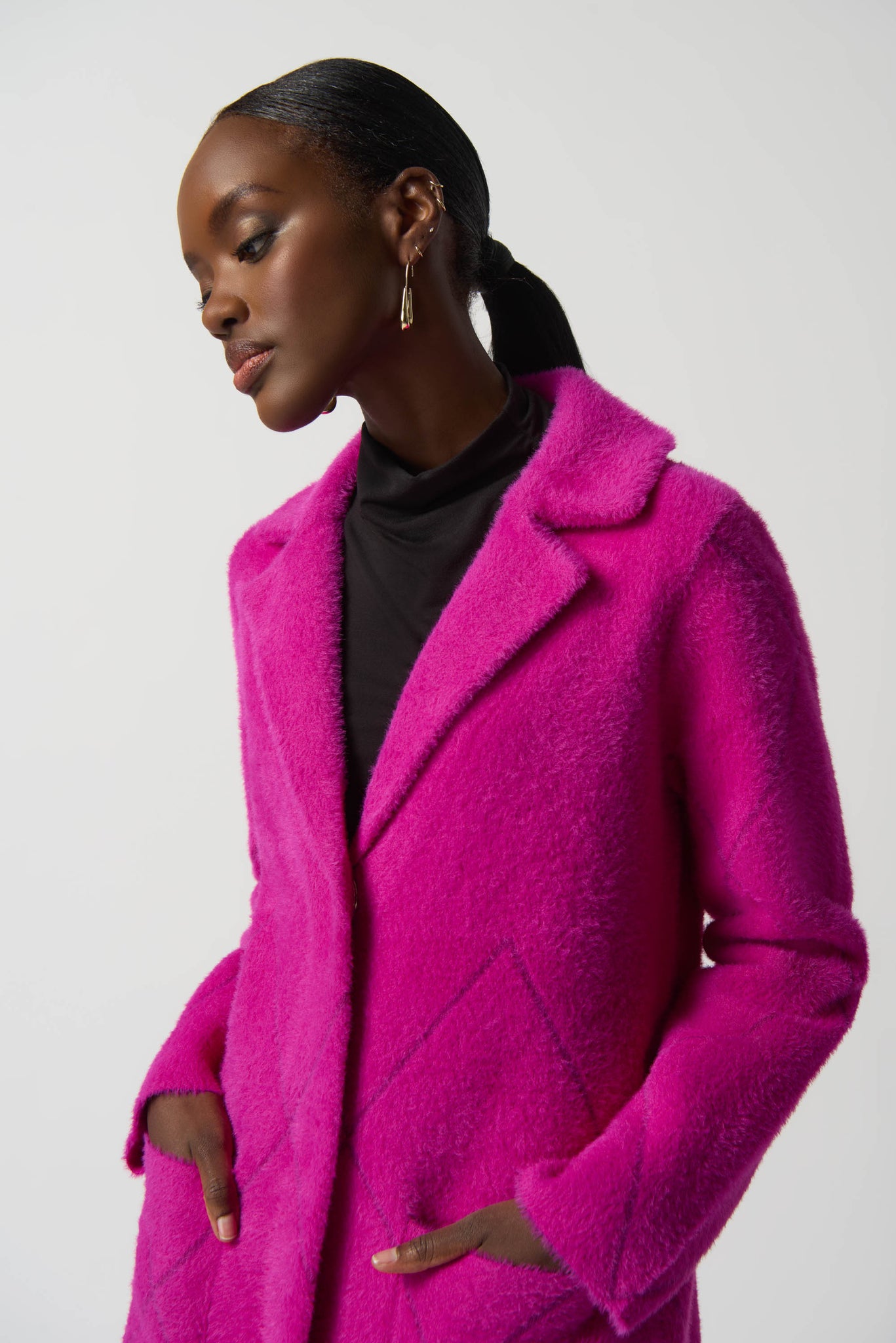 Notched Collar Coat