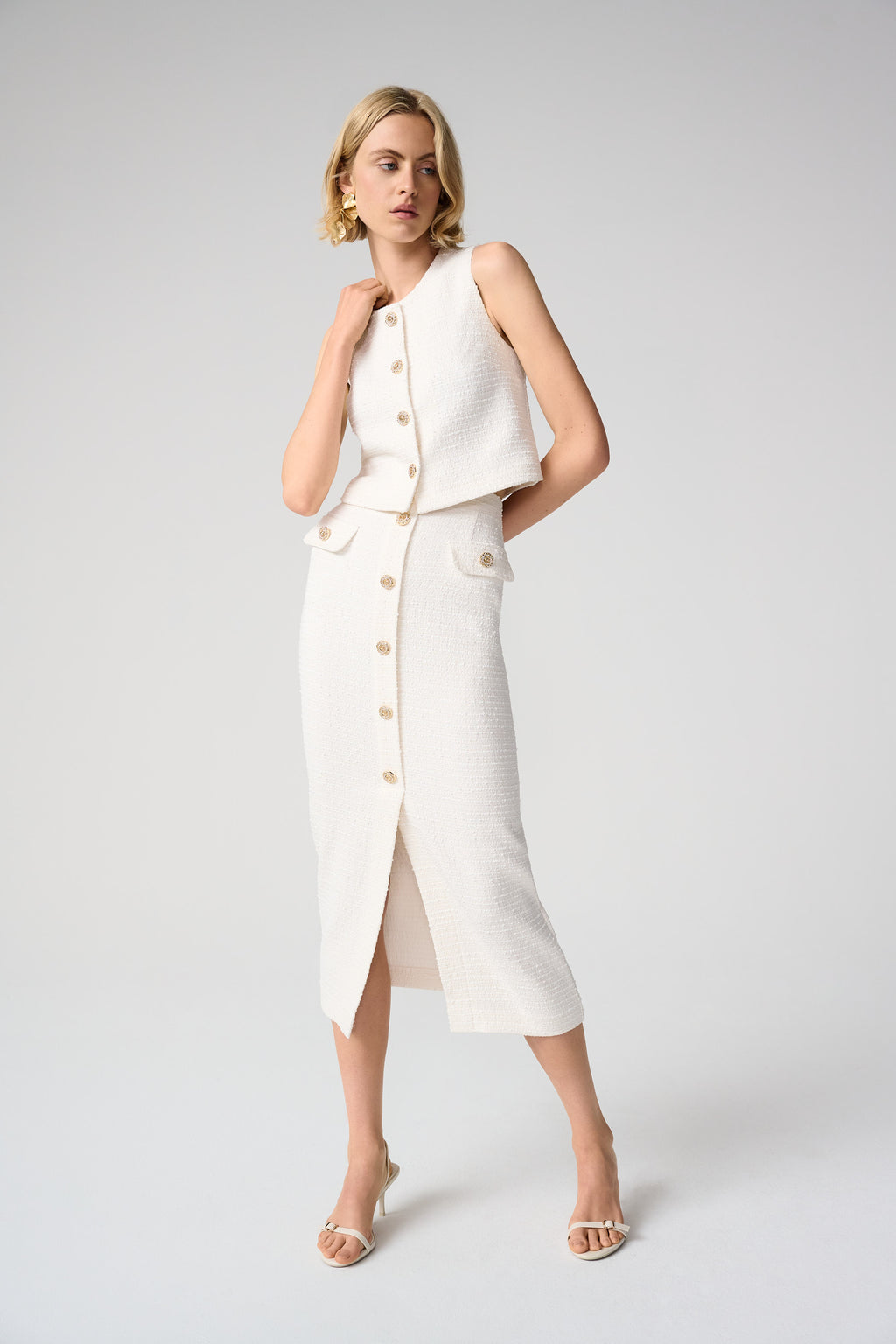Joseph Ribkoff White Formal Outfit