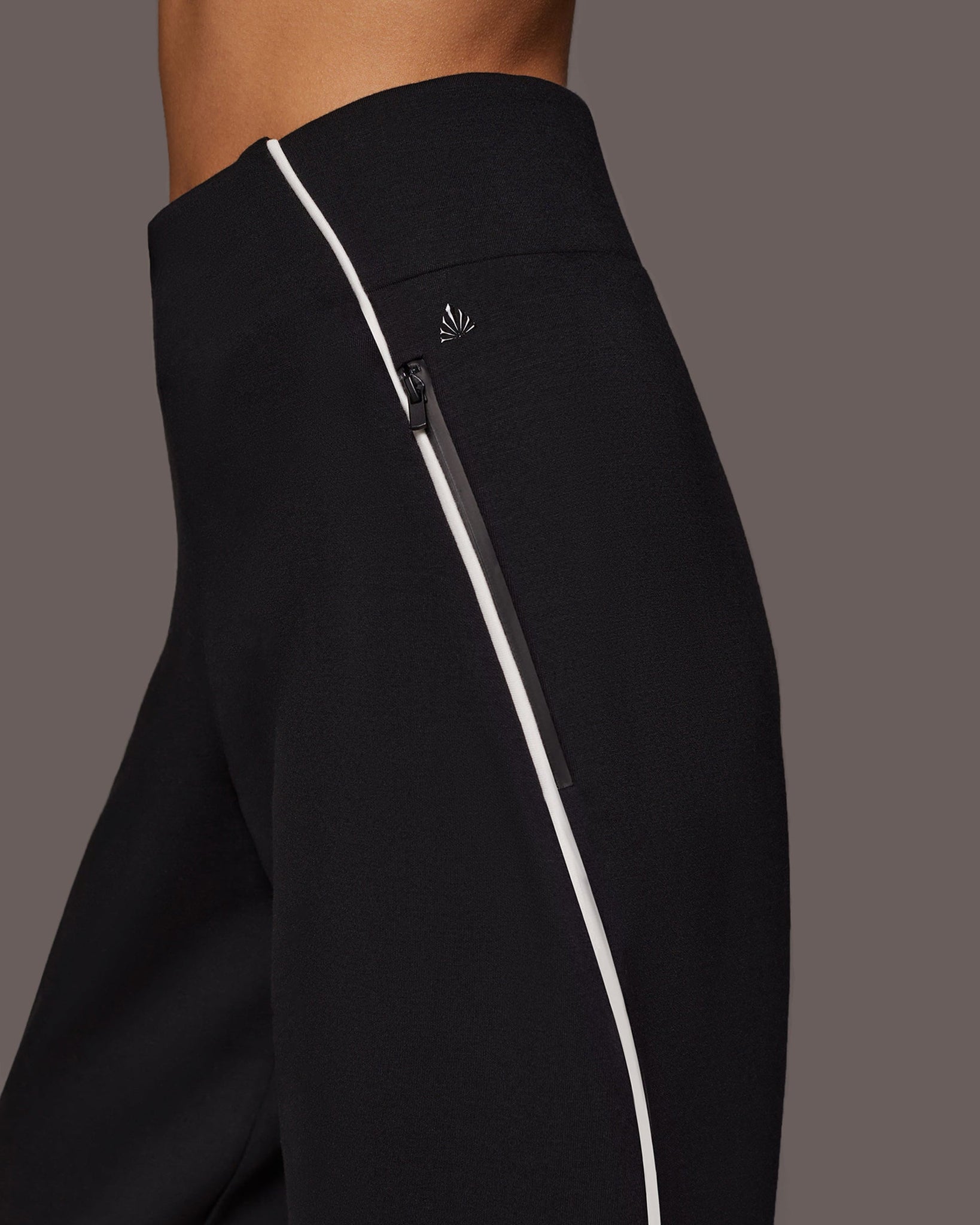 CRESENT PANT BLACK IVORY