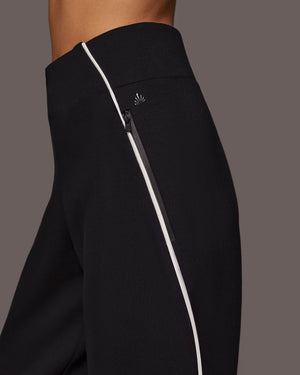 CRESENT PANT BLACK IVORY