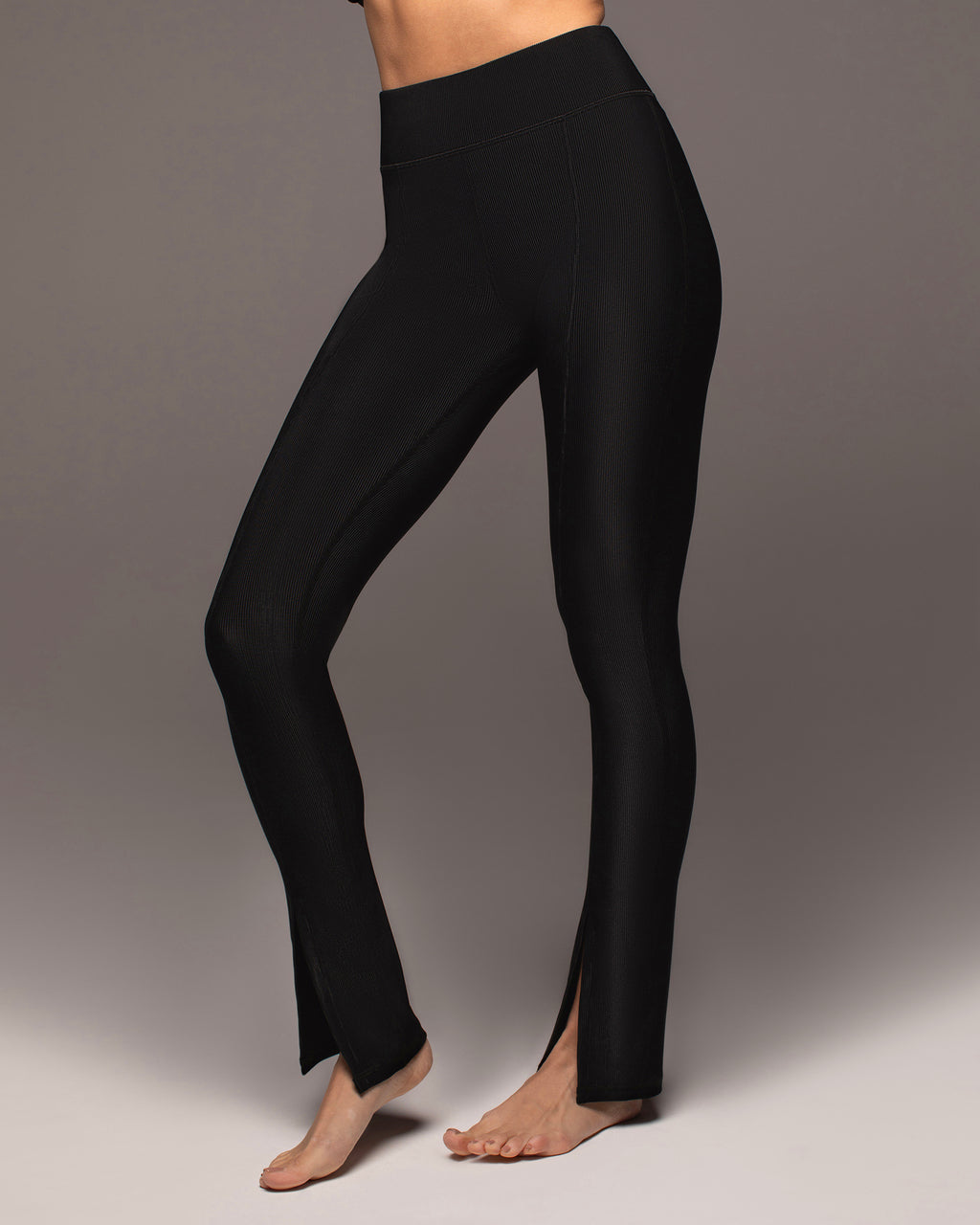 HORIZON RIBBED LEGGING BLACK