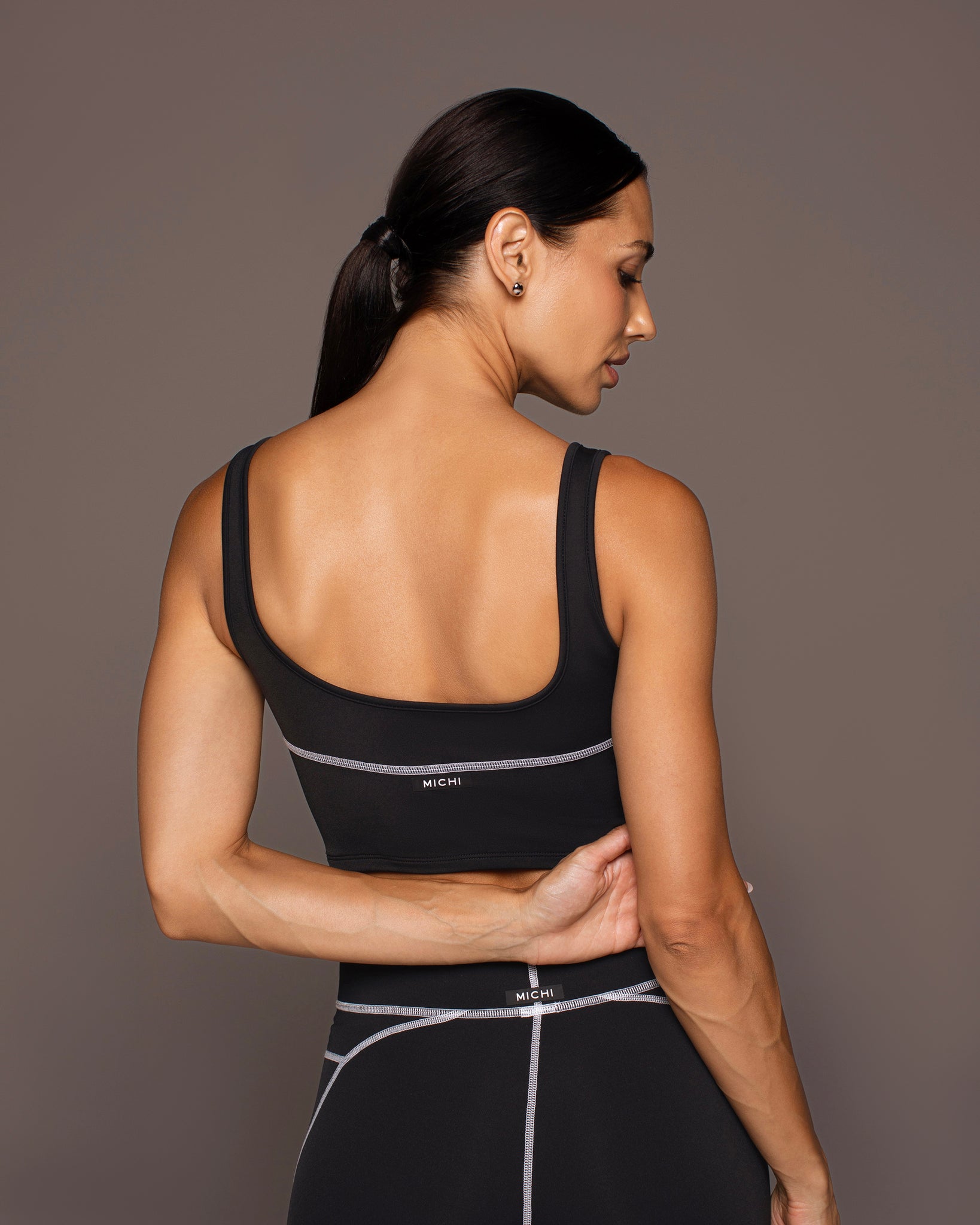 INCITE BUSTIER BLACK WHITE