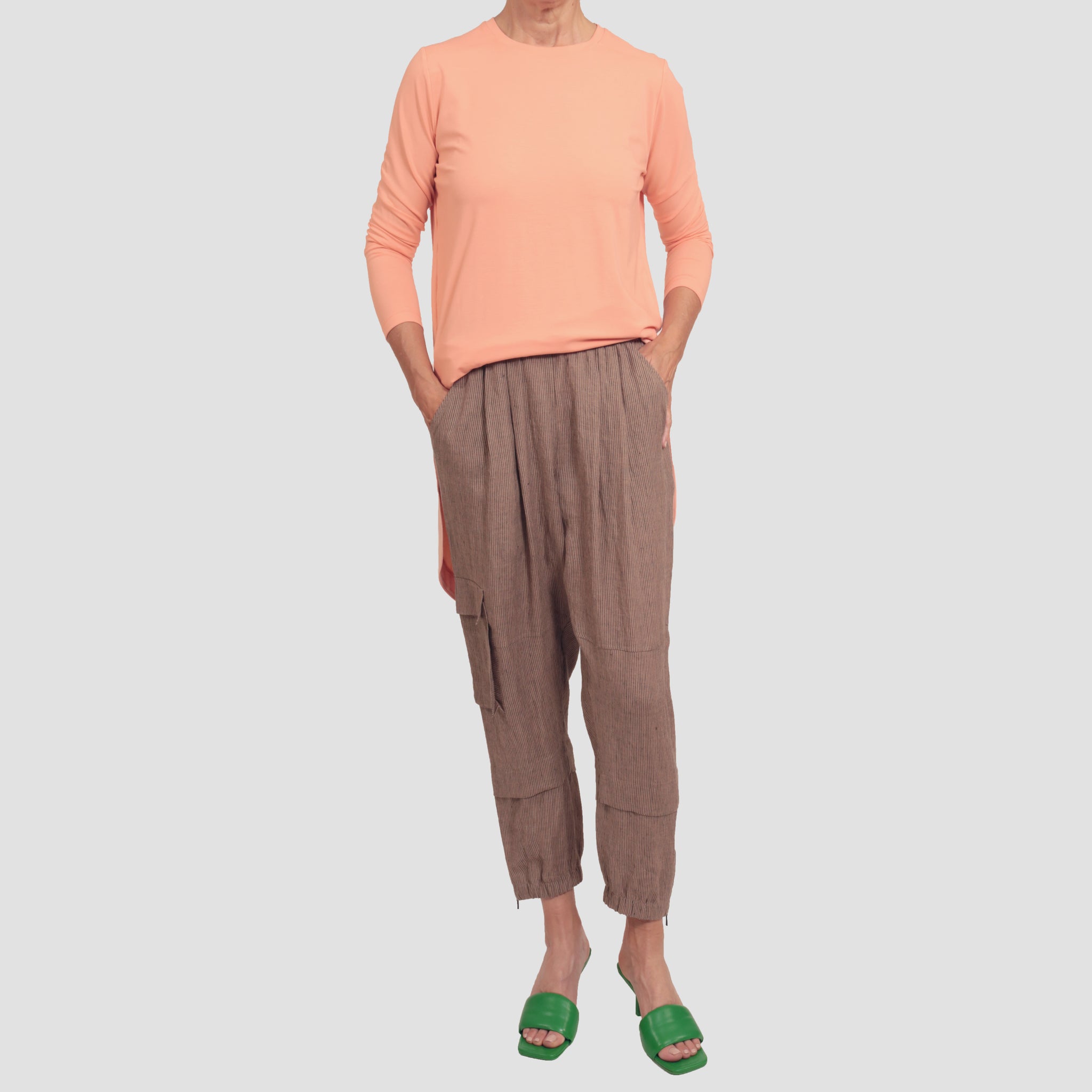 BRETON ZIP JOGGER - MOCHA