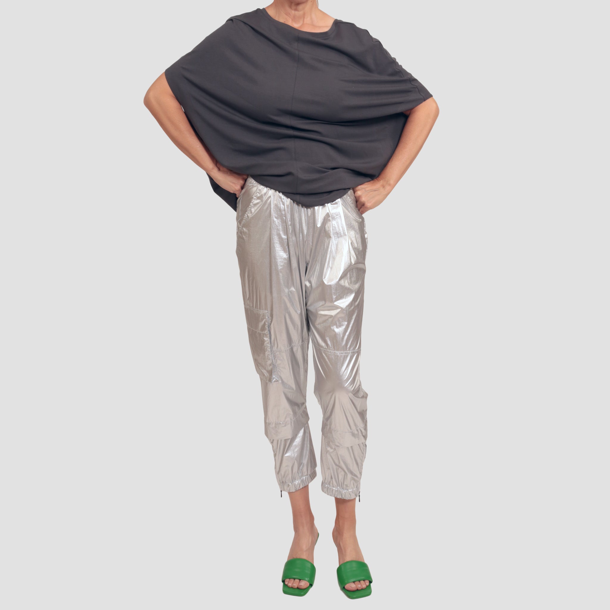MICKEY ZIP JOGGER - SILVER