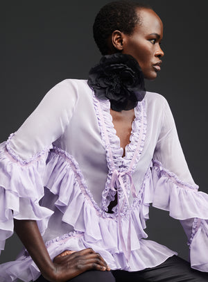 Daphne Blouse - Lavender