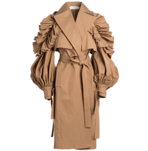 Ruffled Trenchcoat