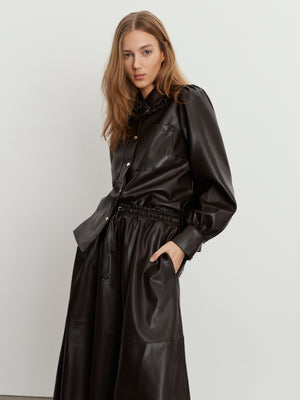 Sofie Schnoor Faux Leather Dress – Justine Studio
