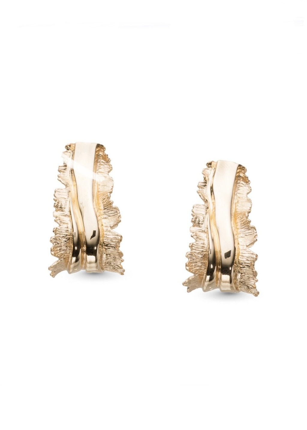 24 Kt Gold Plated Ribbon Earrings